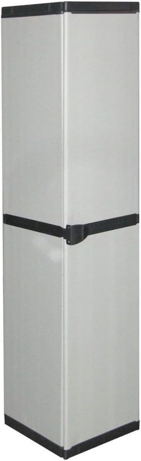 Armadio Avilia Modulare a 1 Anta versatile in Plastica Armadietto 34 x 39 5 x 168 Grigio per Interni ed Esterni cm