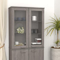 Credenza HOMCOM mobile contenitore con armadio a 2 ante ripiano regolabile 2 cassetti 3 ripiani aperti 110 29 5 82 cm x x bianco per sala da pranzo soggiorno cucina