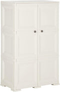 Armadio Art Plast Concert a Piena Altezza in Polipropilene con Ante di L 1000 P 390 H 920 mm Resina cm x x 100 x 39 x 92 Colore Blu Bianco