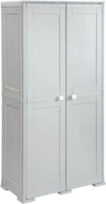 vidaXL Hoge kast 29 5x34x119 5 cm spaanplaat bruin eikenkleurig