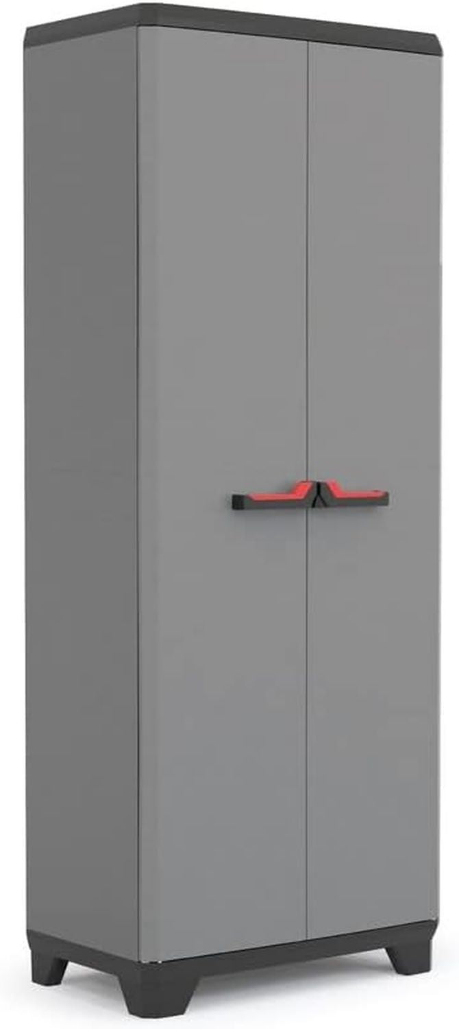 Armadio Keter Portascope Stilo 3 Ripiani Regolabili Scuro 68 39 173 H cm x x Grigio Nero
