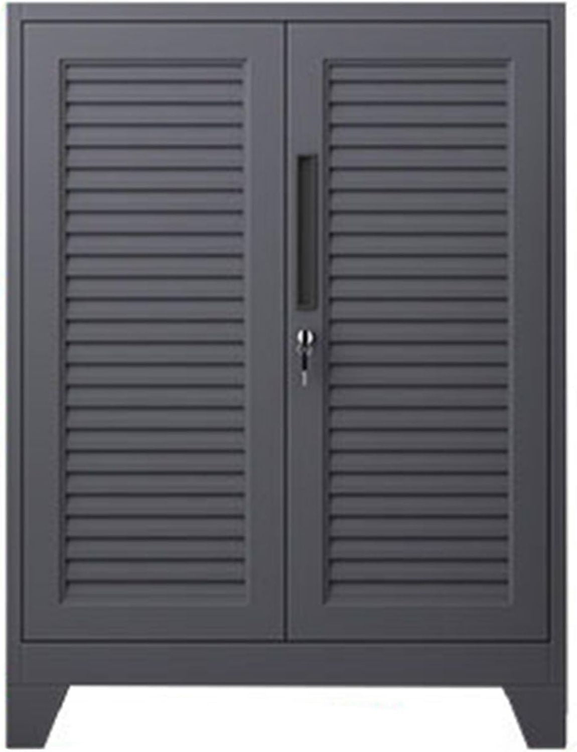 Credenza HOCSOK Buffet Mobile da Cucina con 2 Armadi e 2 Cassetti Armadio Stile Farmhouse Cucina 82 x 40 x 91cm Bianco Nero Blu per Soggiorno Sala da Pranzo Ingresso Verde